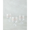 Cherries Glass 3-Piece Cup - Ice Cream Bowl 300 ml Red