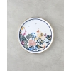 Artistic Flower Enamel Tray 31 cm Coloured