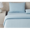 Breezy Escape Cotton Plaid Double Duvet Cover Set 200x220 cm Blue