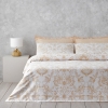 Dainty Bird Cotton Satin King Size Duvet Cover Set 240x220 cm Gold