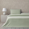 Breezy Escape Cotton Plaid Single Duvet Cover Set 160x220 cm Green