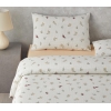 Delicate Spring Easy Iron Double Duvet Cover Set 200x220 cm Green – Red
