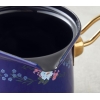 Azure Bloom Enamel Coffee Pot 10 cm Navy Blue