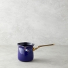 Azure Bloom Enamel Coffee Pot 10 cm Navy Blue