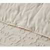 Dainty Bloom Cut Single Bedspread Set 160x220 cm Yellow