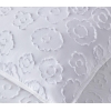 Dainty Bloom Cut Single Bedspread Set 160x220 cm White