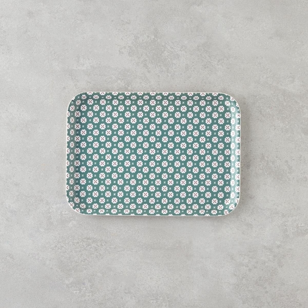 Verdant Melamine Non-Slip Tray 20x28.5 cm Green