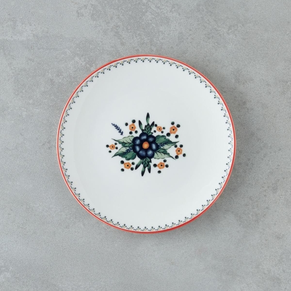 Whimsical Bone Porcelain Cake Plate 19 cm Coloured