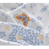 Butterfly Art Printed Single Pique Set 150x220 cm Blue