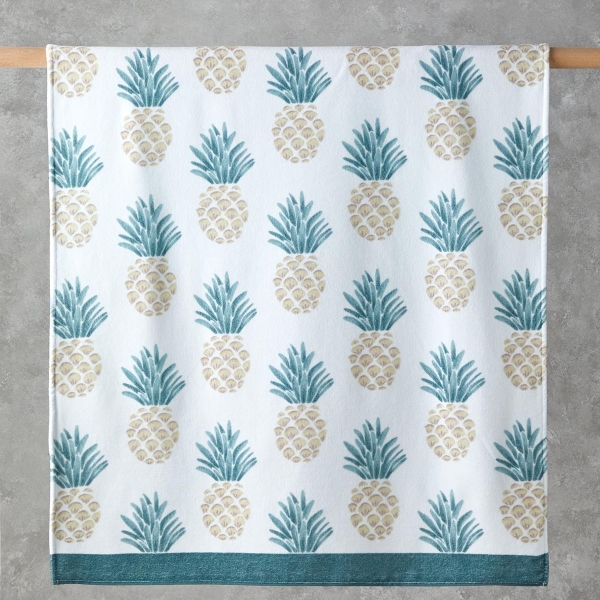 Jeylo Cotton Beach Towel 90x150 cm Ecru-Yellow