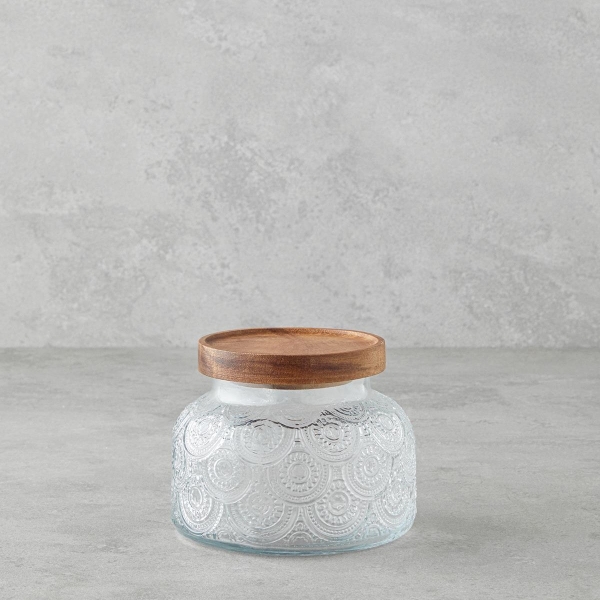 Flasky Glass Jar 750 ml Brown