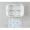 Artistic Garden Melamine 4-Piece Breakfast Set 30x21 cm Colourful