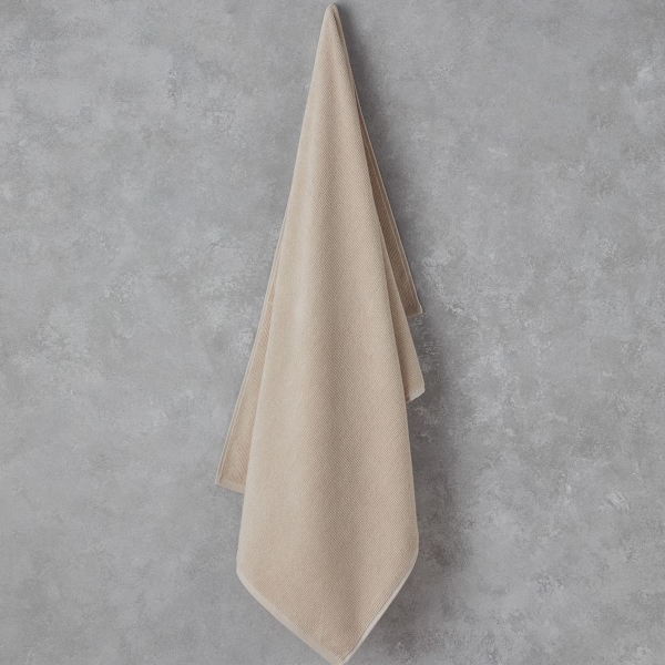 Fluffy Cotton Plus Cotton Bath Towel 70x140 cm Beige