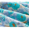 Abstract Flowers Easy Iron Single Duvet Cover Set 160x220 cm Green-Blue