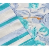 Abstract Flowers Easy Iron Single Duvet Cover Set 160x220 cm Green-Blue
