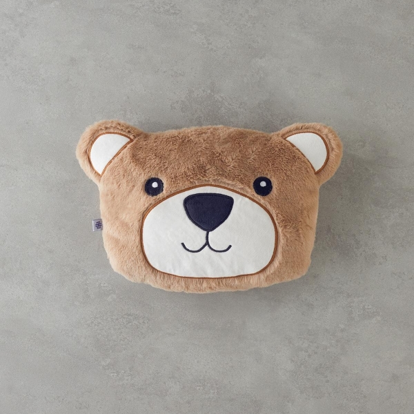 Happy Bear Baby Decorative Cushion 35x26 cm Brown