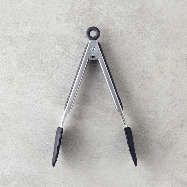 Amity Stainless Steel Tongs 26 cm Black