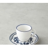 Bonnie Bone Porcelain 4 Piece Coffee Cup Set for 2 People 90 ml Dark Blue