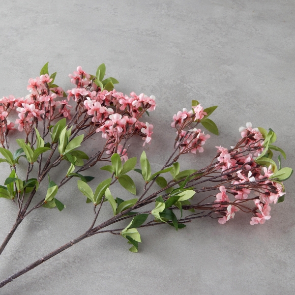 Sylvie Single Branch Artificial Flower 90 cm Pink
