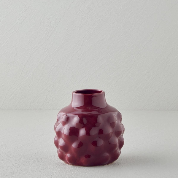 Creil Vase 15x15x14,5 cm Fuchsia