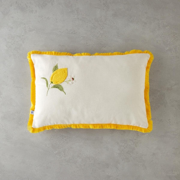 Lemon Decorative Cushion 33x50 cm Natural