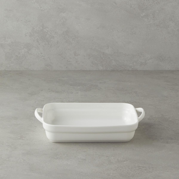 Bianca Ceramic Oven Dish 28x17 cm White