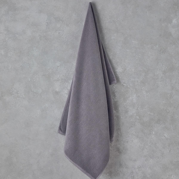 Fluffy Cotton Plus Cotton Bath Towel 70x140 cm Grey