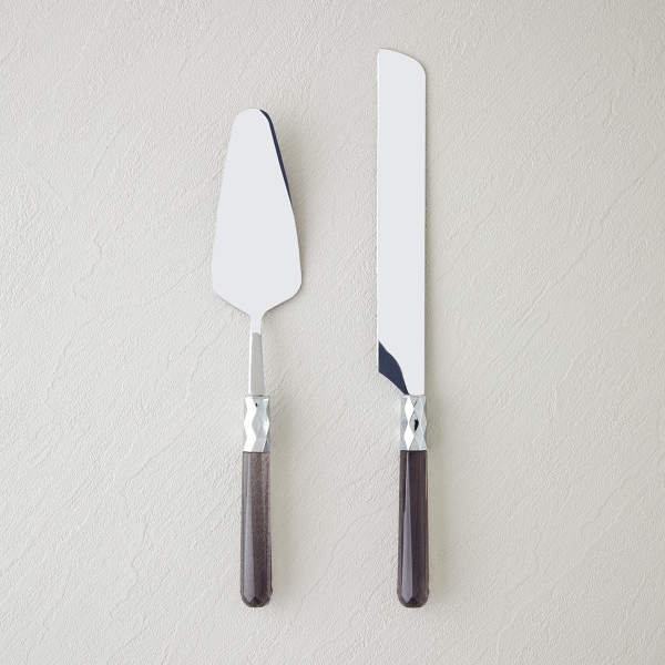 Keira 2-Piece Acrylic Serving Utensil 26x29 cm Anthracite