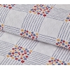 Daisy Plaid Printed Cotton King Size Pike 240x220 cm Blue