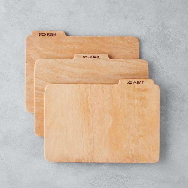 Carola Beech 3-Piece Cutting Board 19x26 cm Natural