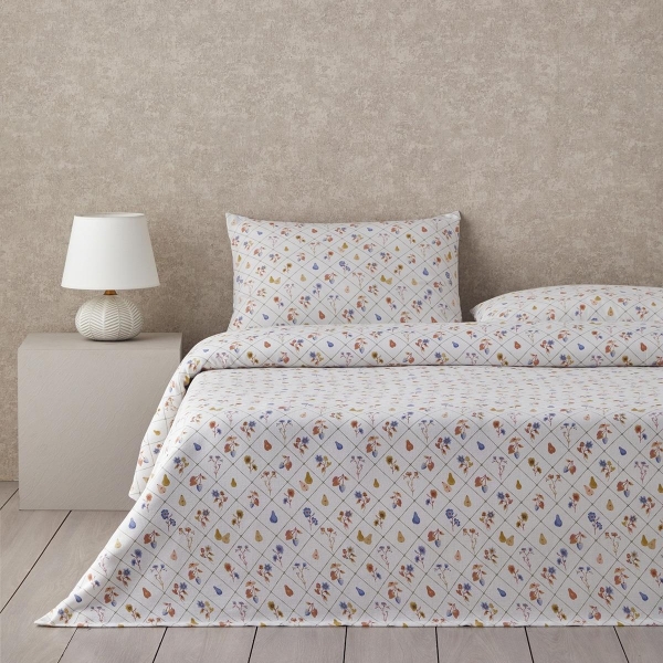 Pear Garden Printed Double Pike Set 200x220 cm Green