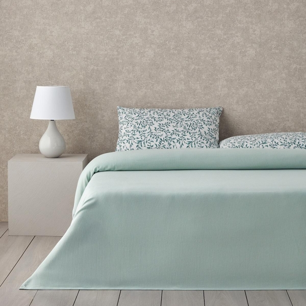 Pretty ivy Soft Double Pike Set 200x220 cm Light Green