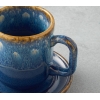 Alicent Ceramic 4 Piece Double Coffee Cup Set for 2 People 150 ml Blue