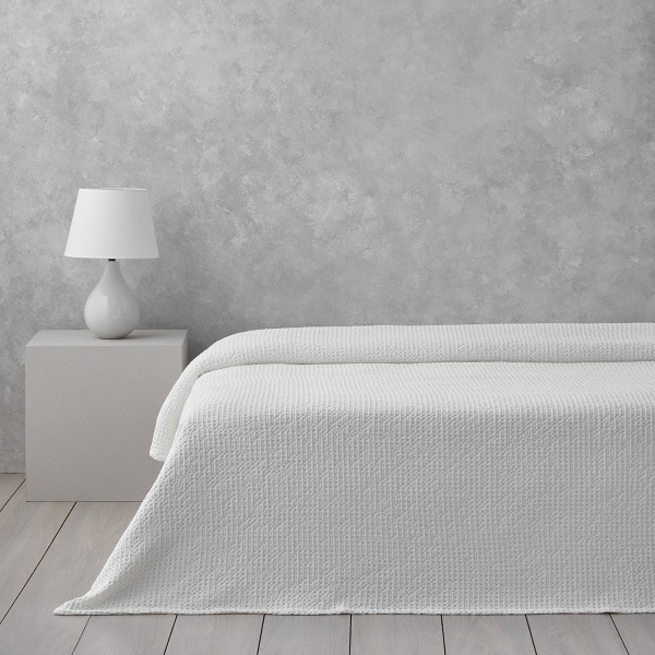 Endless Charm Jacquard Double Pike 200x220 cm White