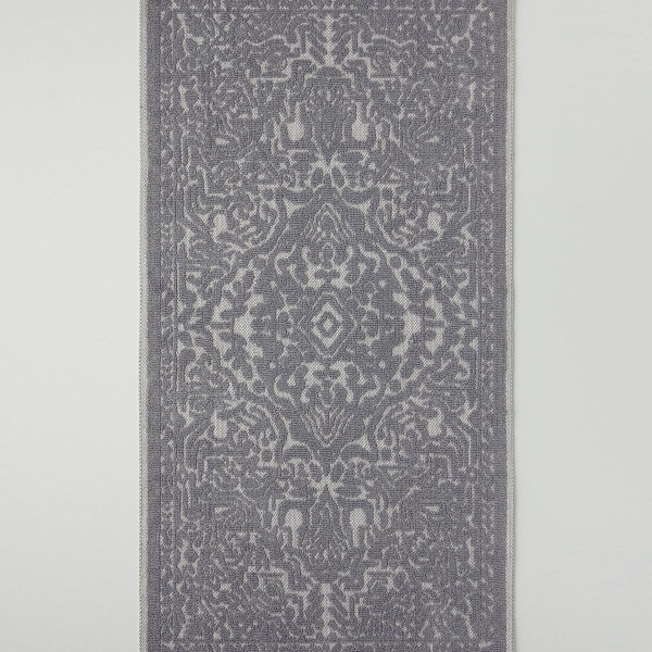Seana Cotton Loop Rug 80x150 cm Cream - Grey