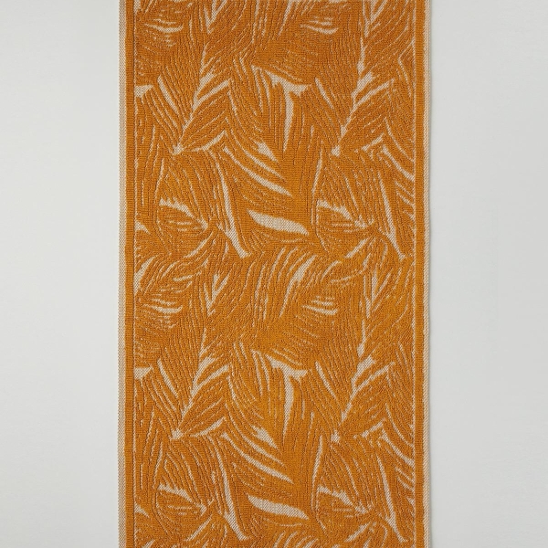 Aligne Cotton Loop Rug 80x150 cm Mustard - Cream