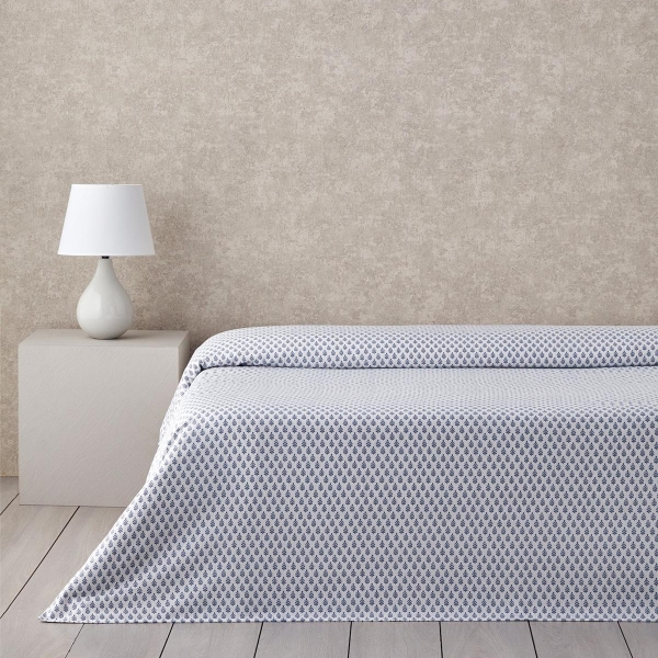 Pure Leaves Ecosoft Single Pike 150x220 cm Blue
