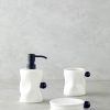 Bruna 3-Piece Bathroom Set Black - White