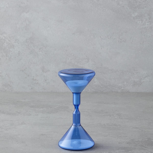 Calva Hourglass 14.5 cm Blue