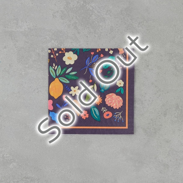 Garden 20-Pieces Paper Napkin 33x33 cm Navy Blue