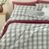 Cozy Plaid Winter Soft Super King Duvet Cover Set 260x220 cm Green