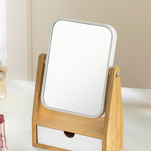 Katelyn Bamboo Drawer Mirror 16x8x26.5 cm Natural