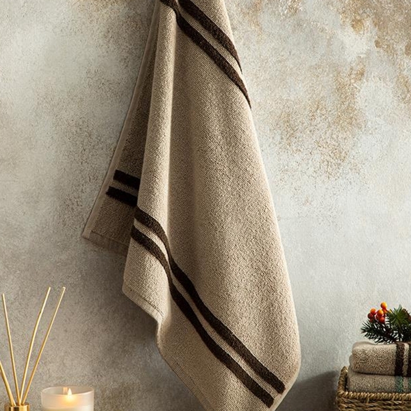 Toretto Cottony Face Towel 50x70 cm Beige - Brown