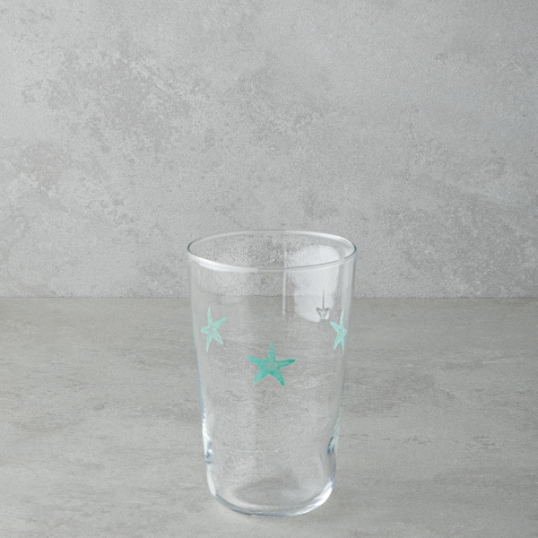 Starfish Glass Cup 400 ml Green