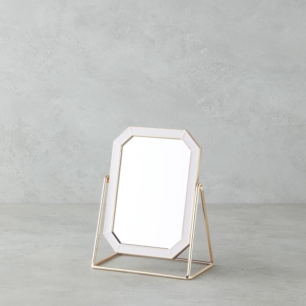Daniel Metal Table Mirror 13x18 cm Lilac