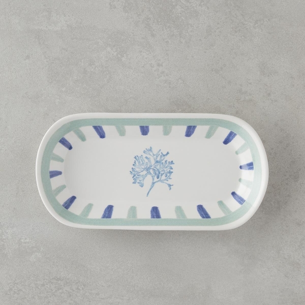 Mariscopia Ceramic Boat Plate 25 cm Blue-green