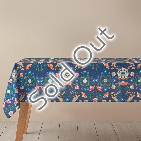 Perfection Polyester Tablecloth 145x200 cm Navy Blue