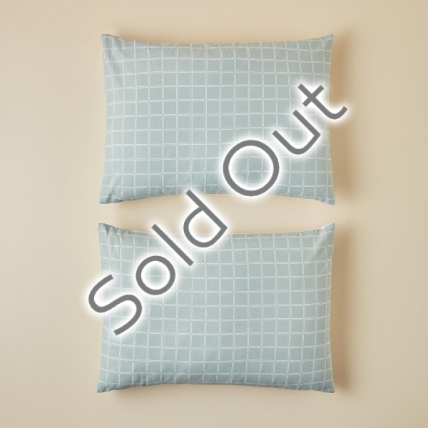 Plaid Zone Cotton 2-Piece Pillowcase 50x70 cm Green
