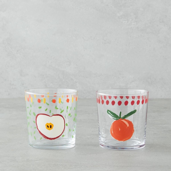 Frucht Glass 2-Piece Cups 380 ml Colored