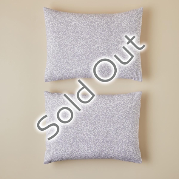 TIMELESS GARDEN Easy Iron 2-Piece Pillowcase 50x70 cm Light Purple